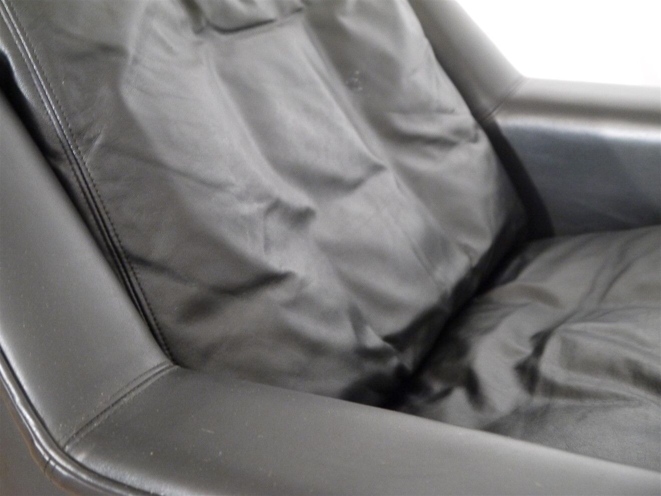 Danish leather and rosewood armchair 1960