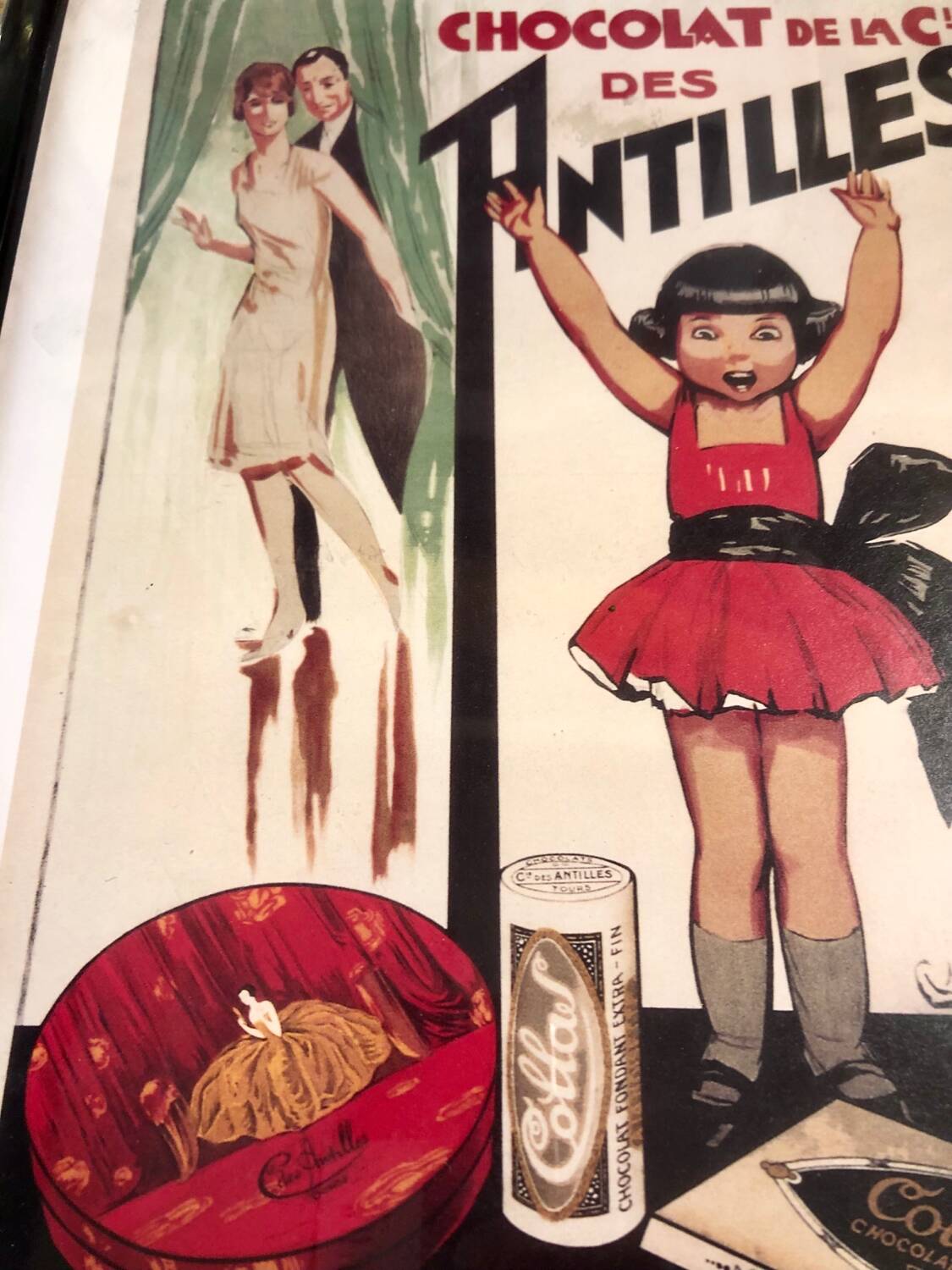 Chocolate and Co. poster from the Antilles