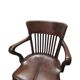 Antique English Mahogany Desk Chair, early 1900s