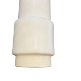 Cylindrical vase 1960 in white ceramic