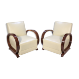 Pair of Art Deco armchairs