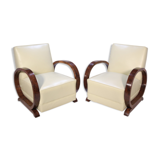 Pair of Art Deco armchairs