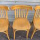 (Lot) 4 Bistro Chairs Light Oak