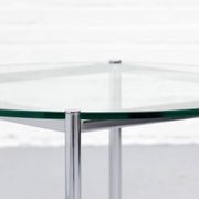 Table basse MR de Mies van der Rohe pour Knoll, années 1980.