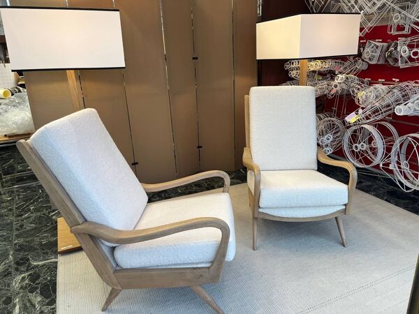 PAIRE DE FAUTEUILS VINTAGE