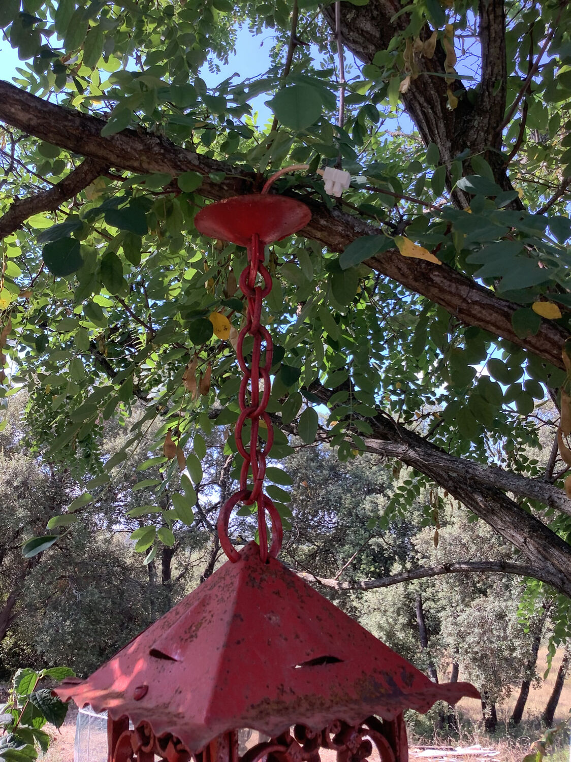 Vintage wrought iron lantern