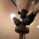 Silver bronze lamp of the 1950s