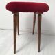 Tabouret de piano tissu velours vintage
