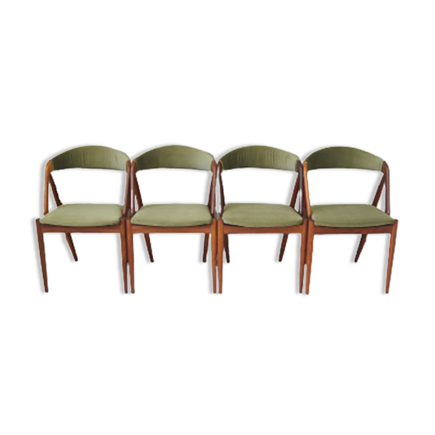 Lot de 4 chaises par Kai Kristiansen 1970