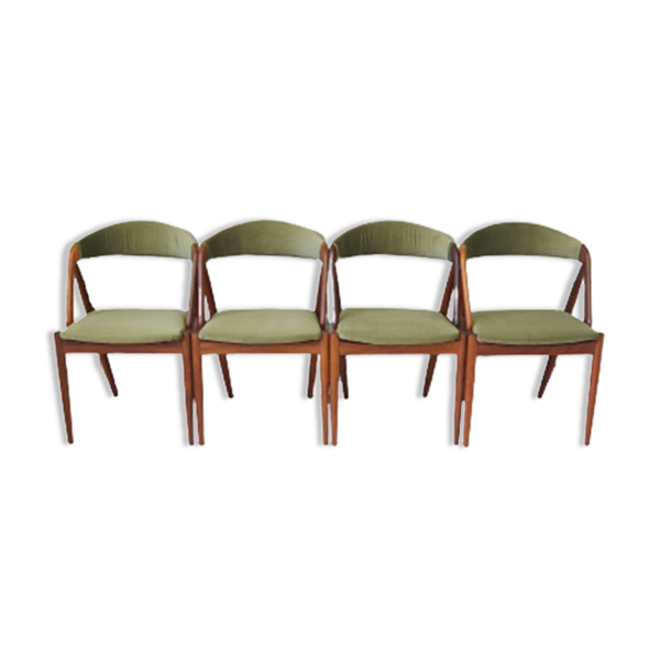 Lot de 4 chaises par Kai Kristiansen 1970