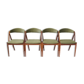 Lot de 4 chaises par Kai Kristiansen 1970
