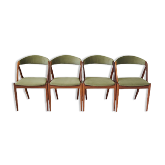 Lot de 4 chaises par Kai Kristiansen 1970