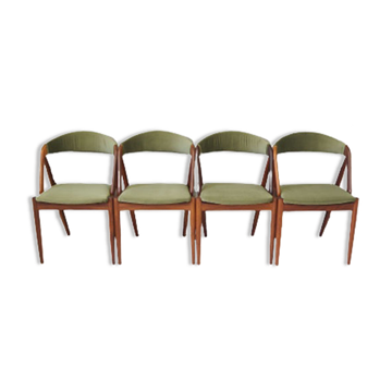 Lot de 4 chaises par Kai Kristiansen 1970