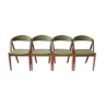 Lot de 4 chaises par Kai Kristiansen 1970