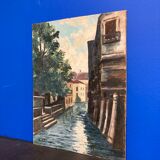 Vintage stream panel oil