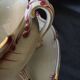 Antique sauce boat in fine earthenware from Sarreguemines, France, neo style.