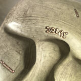 6 green beige compartmentalized plates