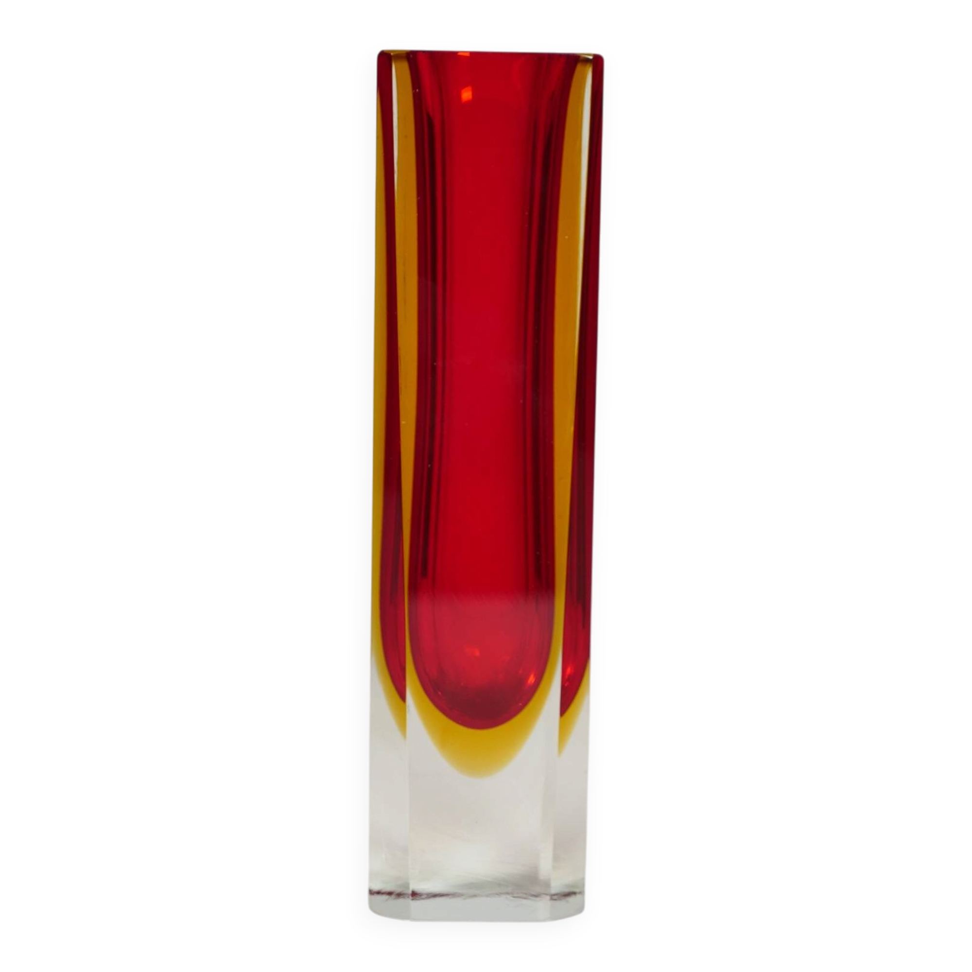 Mid-Century Glass Vase by Flavio Poli for Seguso, 1970s