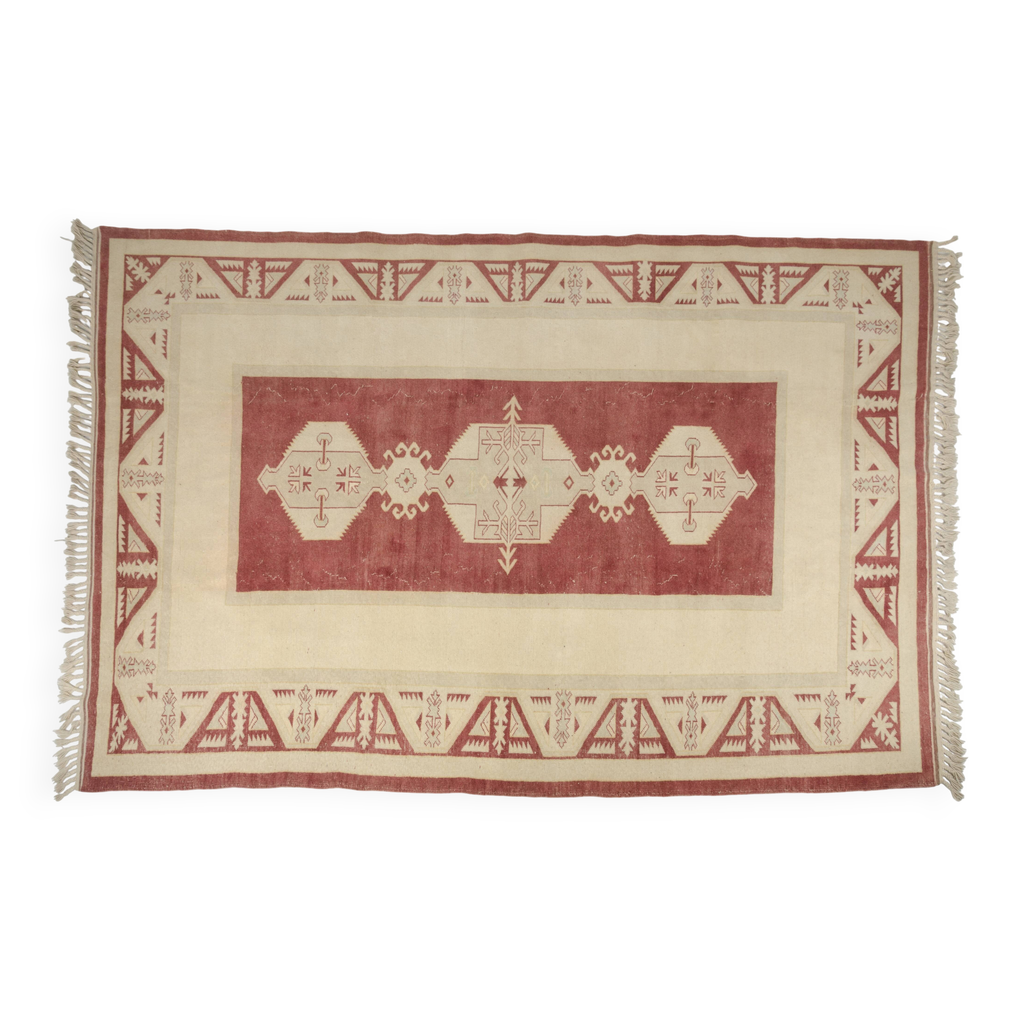 Tapis floral anatolien vintage