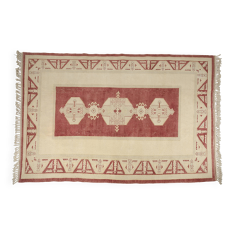 Vintage Anatolian Floral Carpet