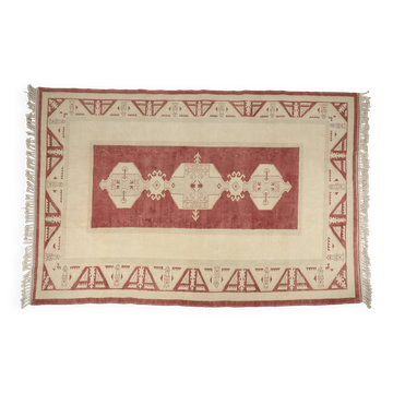 Vintage Anatolian Floral Carpet
