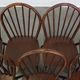 Set of 8 Vintage English Style Spindle Back Wooden Windsor Chairs from t