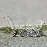 Meridian wrought iron bench Arras square garden