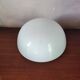 Round 20cm wall or ceiling light in white opaline glass
