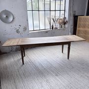 Solid oak farmhouse table with extensions (190-280cm) 1950
