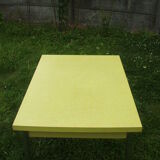Yellow formica table