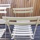 Lot 6 chairs folding garden square