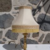 Classic lamp with fringed shade