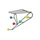 Coat rack design metal colored balls 70cm