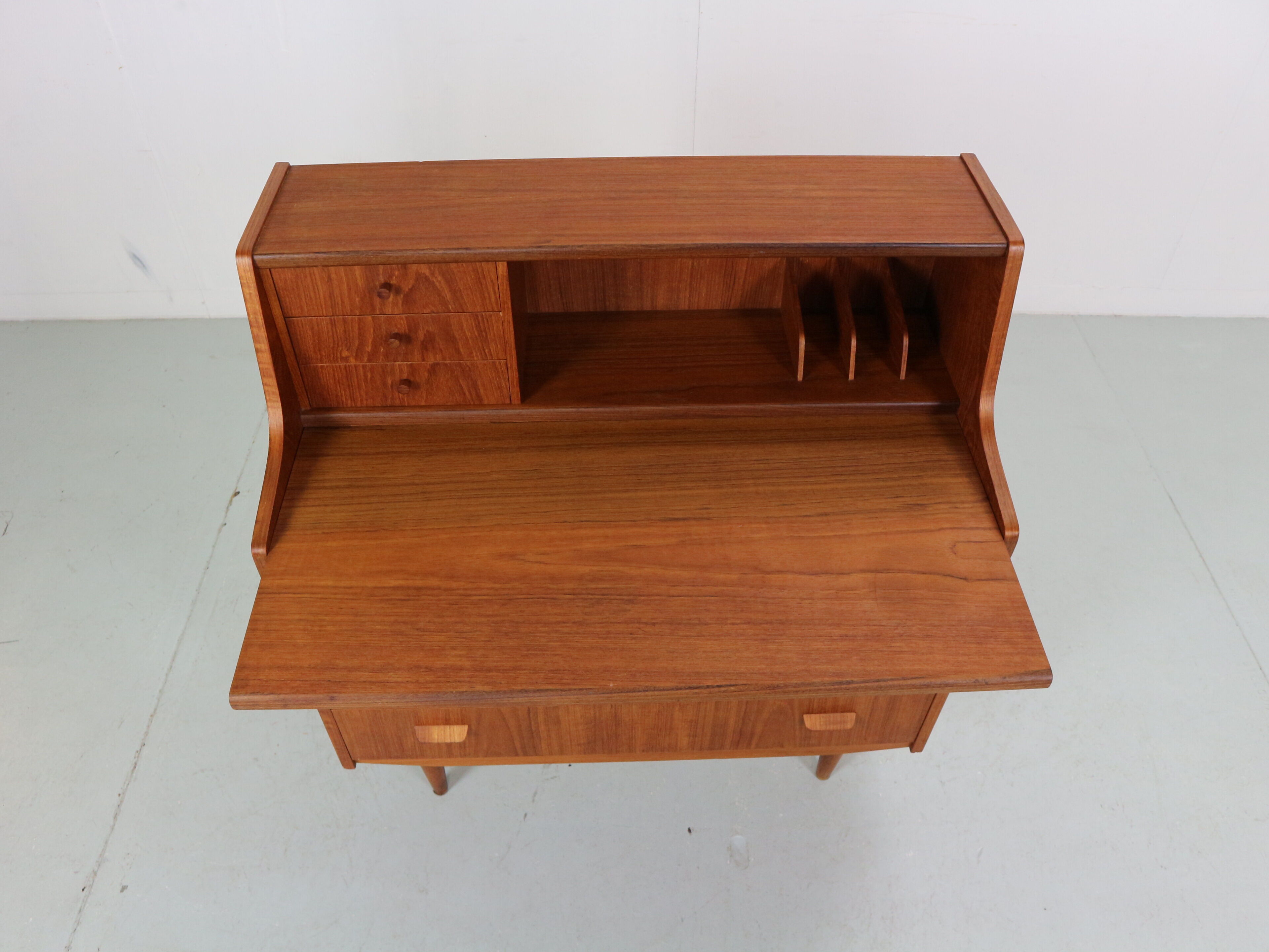 Mid- Century modern teak secretary- cabinet, 1960 Denmark