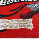 Tapis tufté, "poisson/chat"
