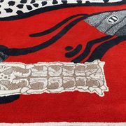 Tufted rug, "fish/cat"