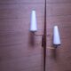 60's teak wall light from Maison Lunel