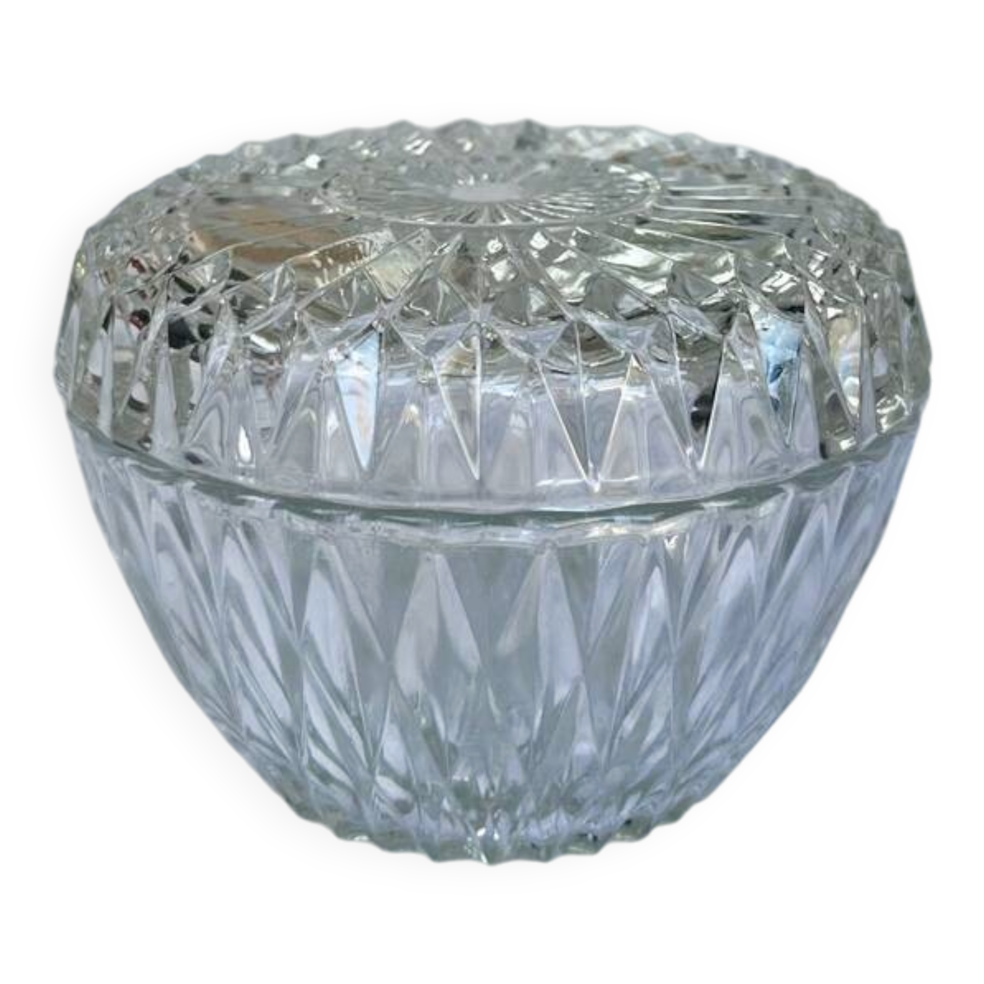 Duralex pressed glass candy dish