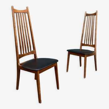 Paire de chaises danoise années 60