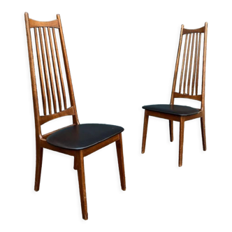 Paire de chaises danoise années 60