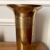 Golden brass vase