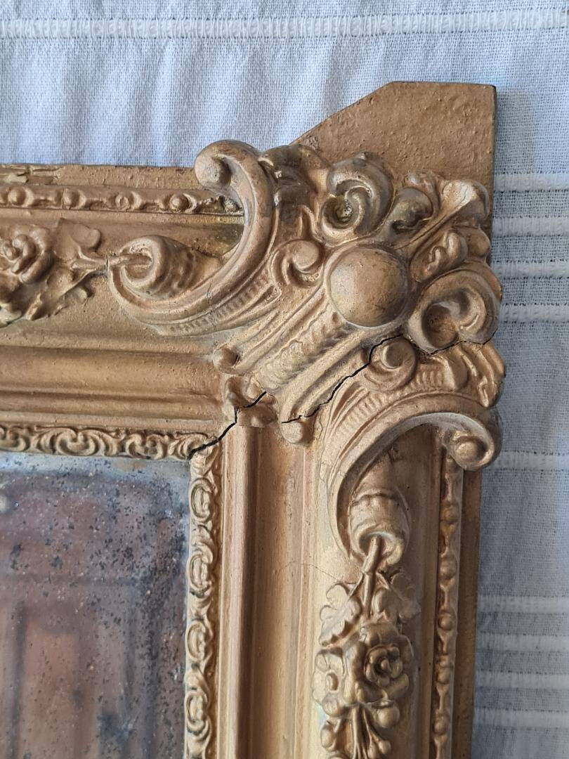 Antique gilded mirror