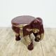 Antique elephant xl side stool / 19th century / unique boho chic piece.