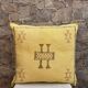 Silk cushion cover with Moroccan cactus pattern – Handmade Sabra cushion