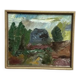 Mid-Century Oil on Canvas "Landscape" by Gunnar G, Vintage & Framed 49x41cm