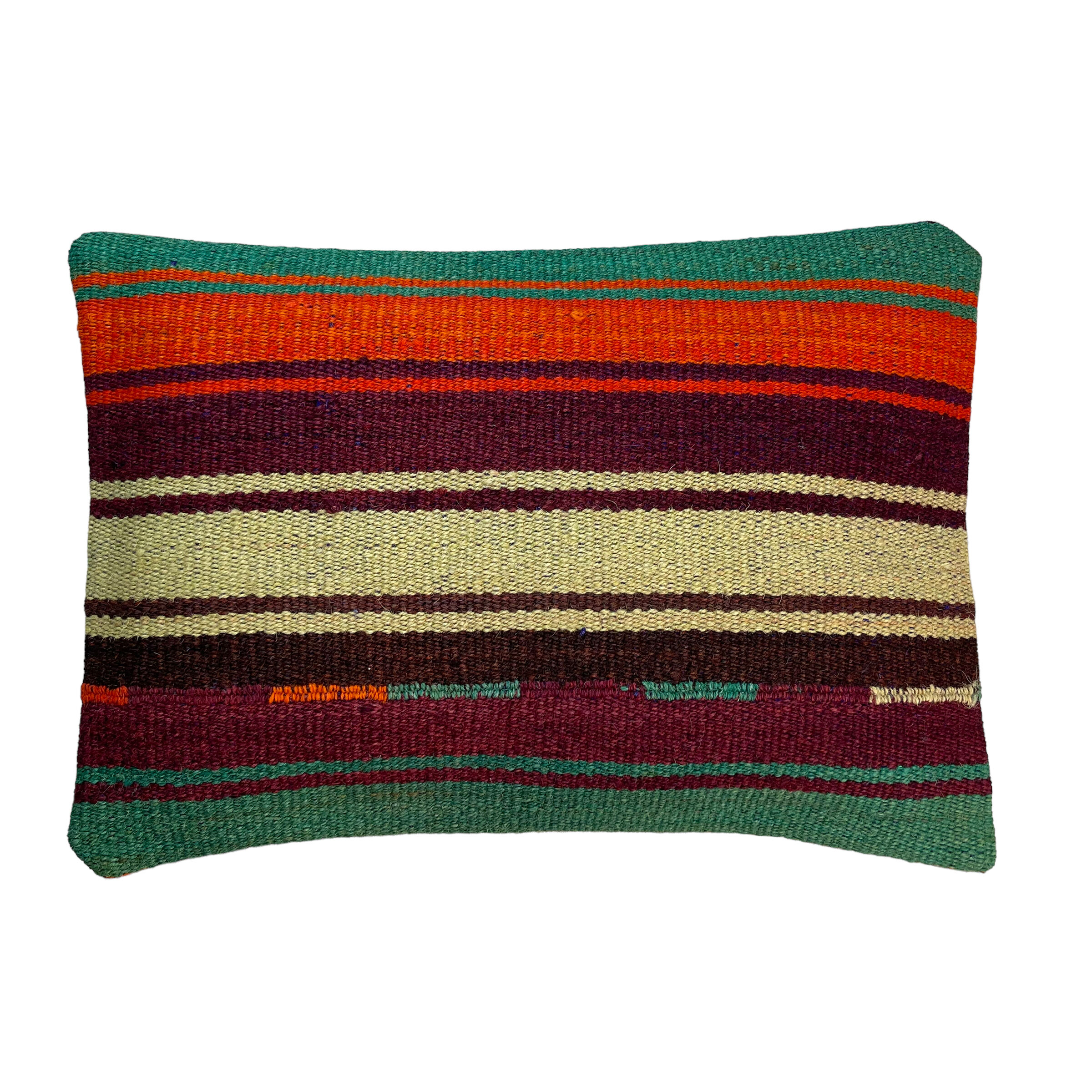 Vintage turkish kilim cushion cover, 30 x 50 cm