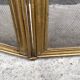 19th century Art Nouveau brass fireplace screen
