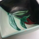 Cups in enamelled earthenware of Vallauris signed Blaise Rubino