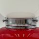 Murano Glass Red Table Lamp Mazzega, 60s