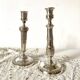 Paire de chandeliers et bougeoirs modulables style anglais